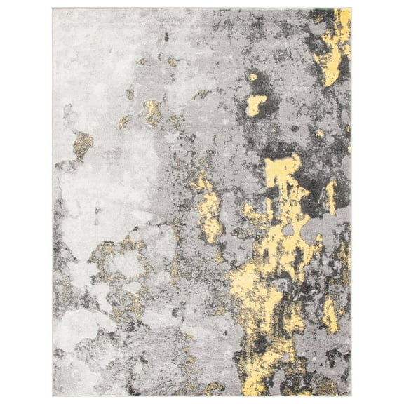SAFAVIEH Adirondack Ladonna Abstract Area Rug, Grey/Yellow, 11' x 15'