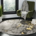 thumbnail image 1 of SAFAVIEH Adirondack Ladonna Abstract Area Rug, Grey/Yellow, 6' x 6' Round, 1 of 6