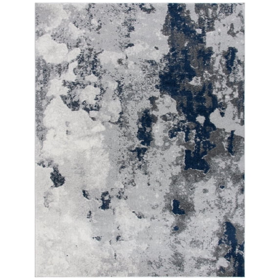 SAFAVIEH Adirondack Ladonna Abstract Area Rug, Navy/Grey, 10' x 14'