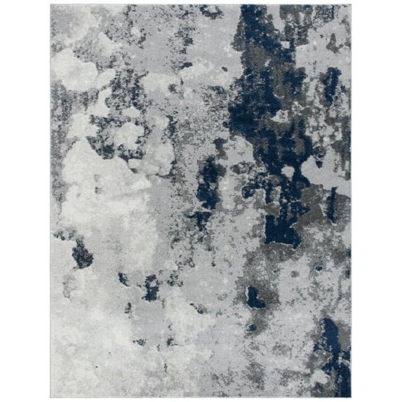 SAFAVIEH Adirondack Ladonna Abstract Area Rug, Navy/Grey, 4' x 6'