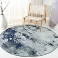 thumbnail image 1 of SAFAVIEH Adirondack Ladonna Abstract Area Rug, Navy/Grey, 8' x 8' Round, 1 of 3