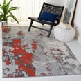 thumbnail image 1 of SAFAVIEH Adirondack Ladonna Abstract Area Rug, Orange/Grey, 6' x 6' Square, 1 of 3