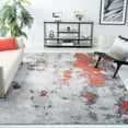 thumbnail image 1 of SAFAVIEH Adirondack Ladonna Abstract Area Rug, Orange/Grey, 9' x 12', 1 of 5