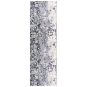 SAFAVIEH Adirondack Ladonna Abstract Runner Rug, Green/Grey, 2'6" x 6'