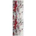 thumbnail image 1 of SAFAVIEH Adirondack Ladonna Abstract Runner Rug, Red/Grey, 2'6" x 10', 1 of 7