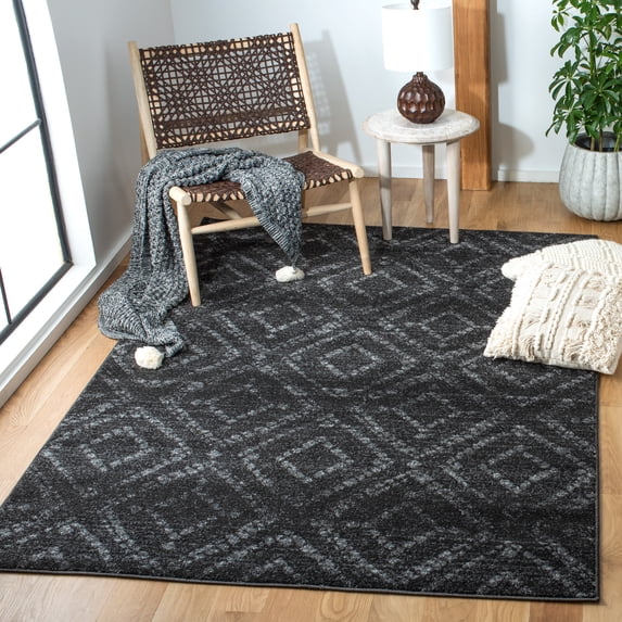 Safavieh Adirondack Lecia Geometric Area Rug, Dark Gray/Gray, 5'1" x 7'6"