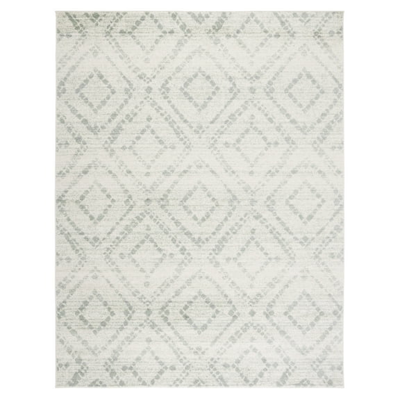 SAFAVIEH Adirondack Lecia Geometric Area Rug, Ivory/Green, 8' x 10'