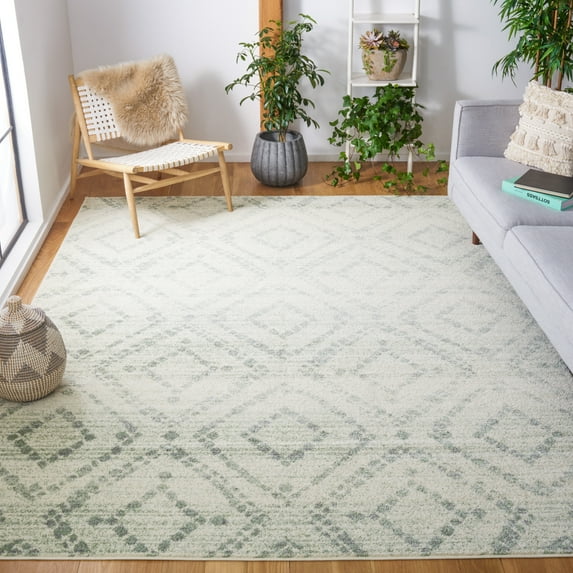 Safavieh Adirondack Lecia Geometric Area Rug, Ivory/Green, 9' x 12'