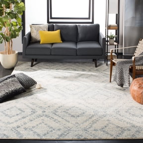 Safavieh Adirondack Lecia Geometric Area Rug, Ivory/Light Blue, 10' x 10' Square