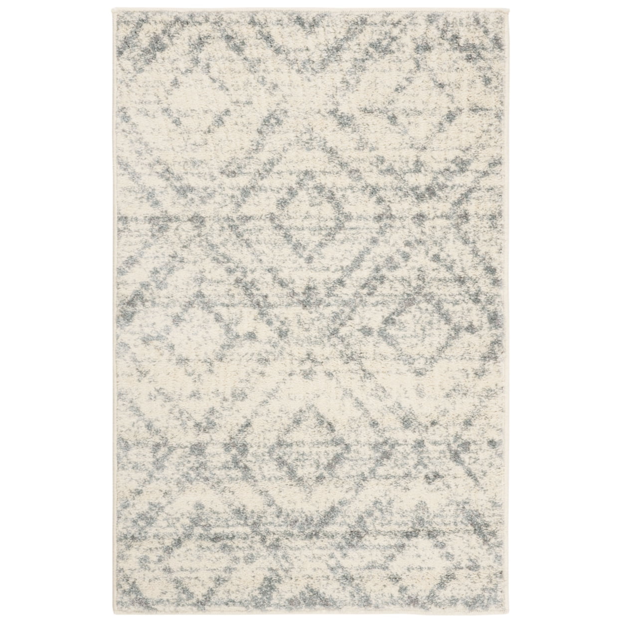 SAFAVIEH Adirondack Lecia Geometric Area Rug, Ivory/Light Blue, 2'6" x 4'
