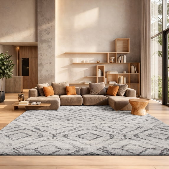 Safavieh Adirondack Lecia Geometric Area Rug, Light Gray/Gray, 5'1" x 7'6"