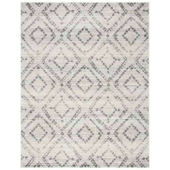 SAFAVIEH Adirondack Lecia Geometric Area Rug, Light Grey/Grey, 8' x 10'