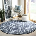 thumbnail image 1 of Safavieh Adirondack Lecia Geometric Area Rug, Navy/Ivory, 6' x 6' Round, 1 of 10