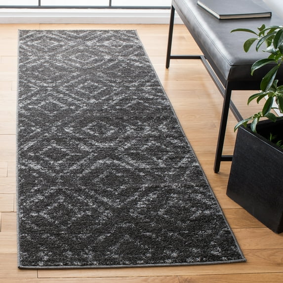 Safavieh Adirondack Lecia Geometric Runner Rug, Dark Gray/Gray, 2'6" x 6'