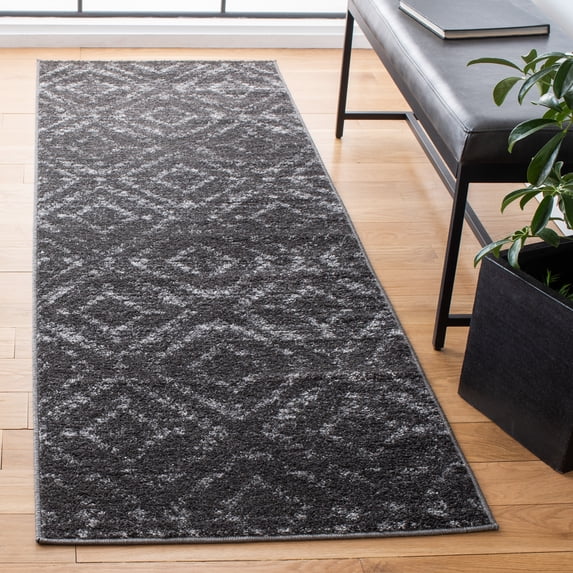 Safavieh Adirondack Lecia Geometric Runner Rug, Dark Gray/Gray, 2'6" x 8'