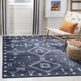 thumbnail image 1 of SAFAVIEH Adirondack Lesleigh Geometric Area Rug, Navy/Silver, 5'1" x 7'6", 1 of 9