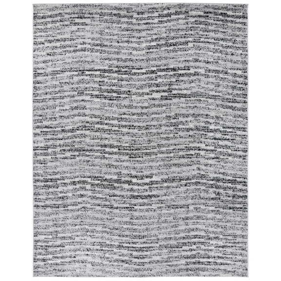 SAFAVIEH Adirondack Linnette Abstract Area Rug, Black/Silver, 11' x 15'