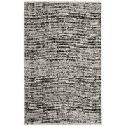 SAFAVIEH Adirondack Linnette Abstract Area Rug, Black/Silver, 2'6" x 4'