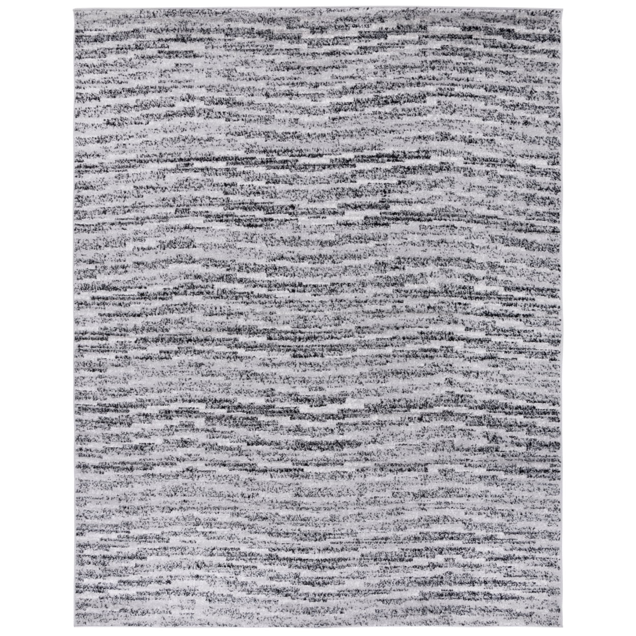 SAFAVIEH Adirondack Linnette Abstract Area Rug, Black/Silver, 6' x 6' Square