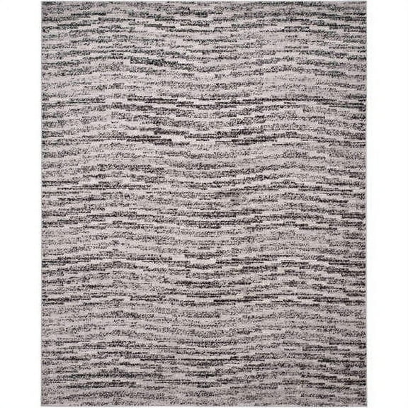 SAFAVIEH Adirondack Linnette Abstract Area Rug, Black/Silver, 8' x 10'