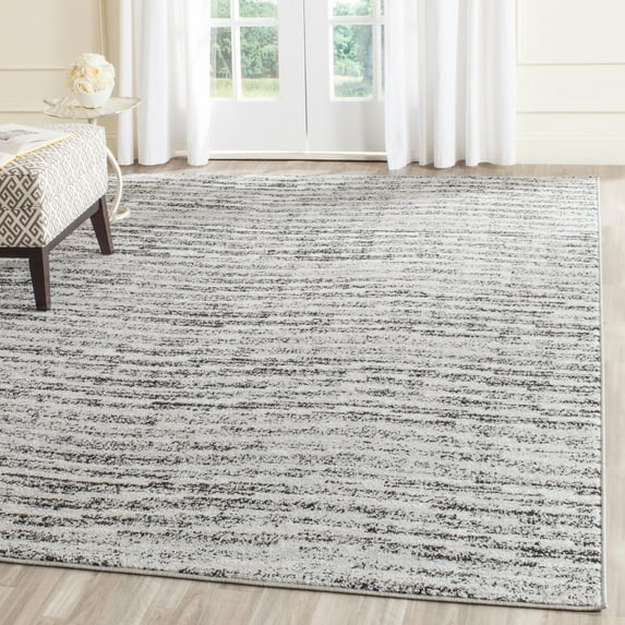 SAFAVIEH Adirondack Linnette Abstract Area Rug, Black/Silver, 9' x 12'