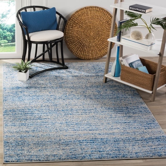 SAFAVIEH Adirondack Linnette Abstract Area Rug, Blue/Silver, 3' x 5'