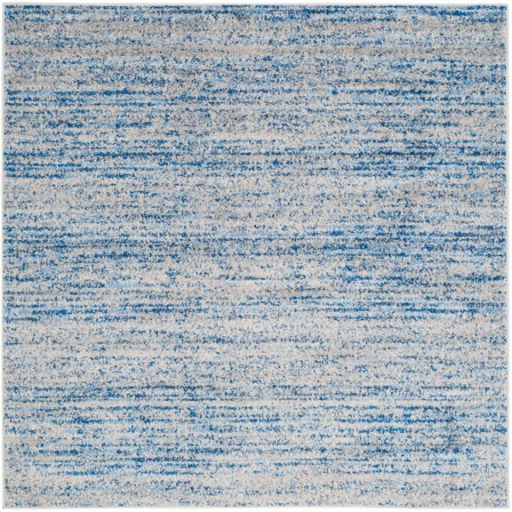 SAFAVIEH Adirondack Linnette Abstract Area Rug, Blue/Silver, 6' x 6' Square