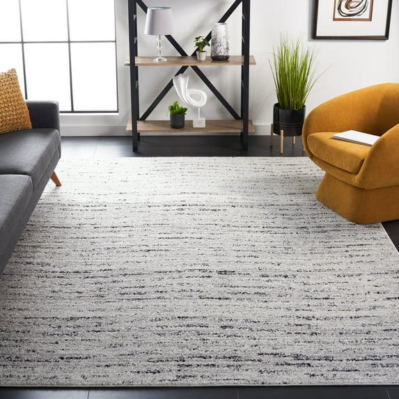 SAFAVIEH Adirondack Linnette Abstract Area Rug, Ivory/Silver, 8' x 10'