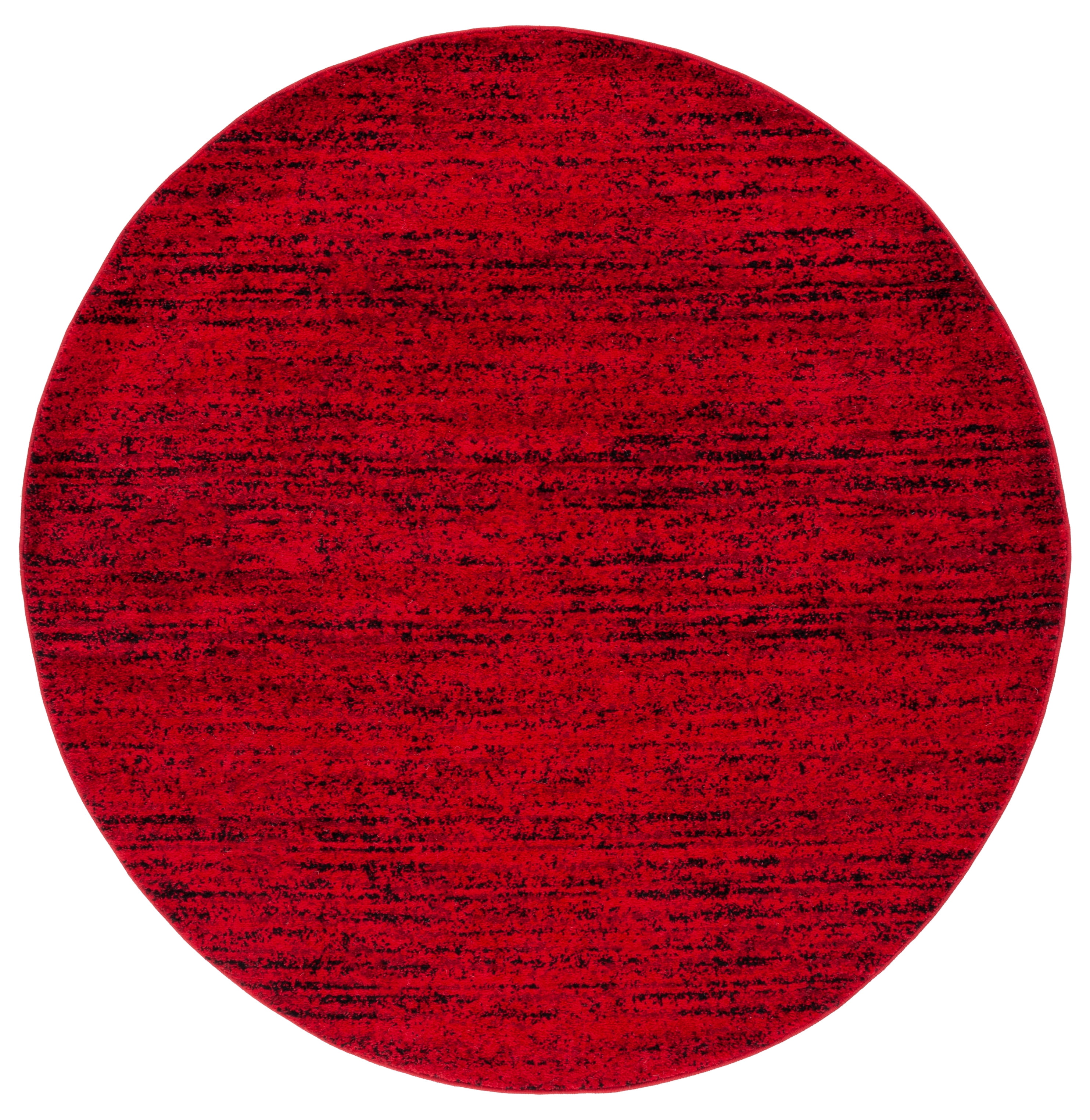 SAFAVIEH Adirondack Linnette Abstract Area Rug, Red/Black, 10' x 10' Round