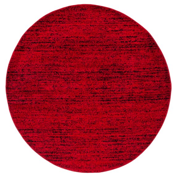 SAFAVIEH Adirondack Linnette Abstract Area Rug, Red/Black, 10' x 10' Round