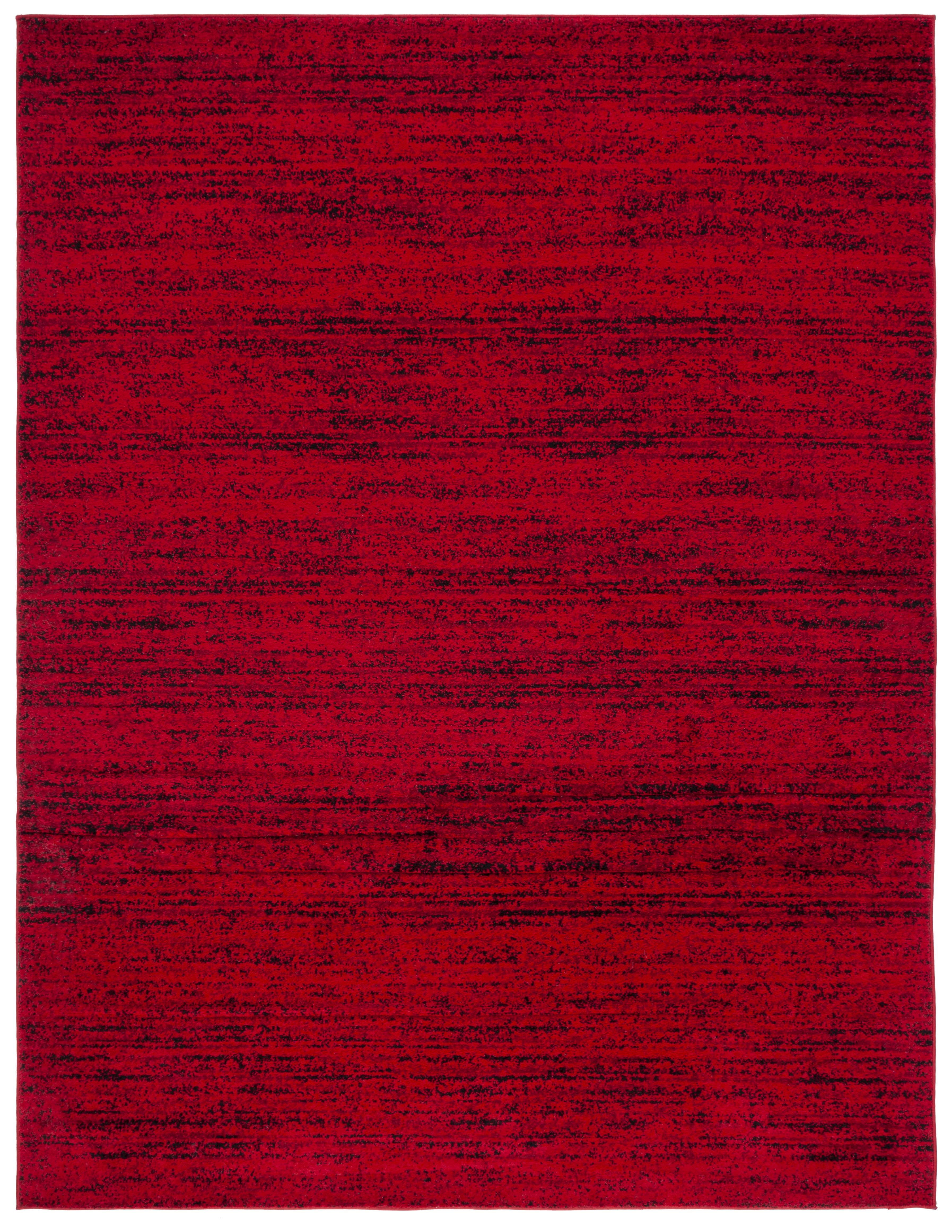 Adirondack ADR117 Machine Made Indoor Area Rug - Red/Black - 11'x15' - Safavieh