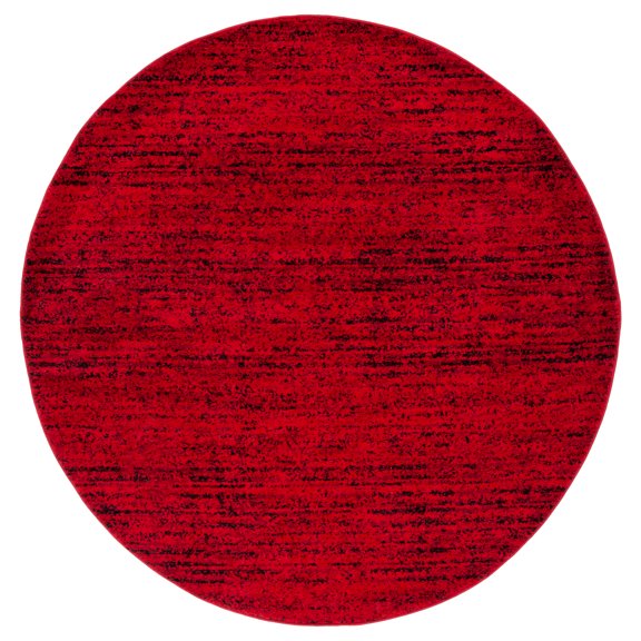 SAFAVIEH Adirondack Linnette Abstract Area Rug, Red/Black, 8' x 8' Round