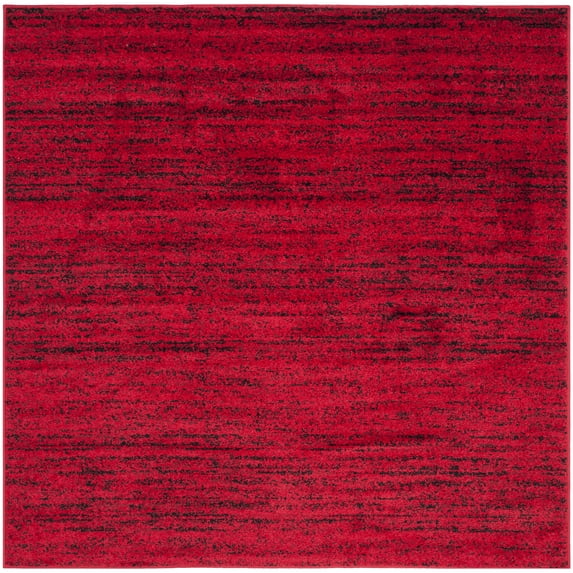 SAFAVIEH Adirondack Linnette Abstract Area Rug, Red/Black, 8' x 8' Square