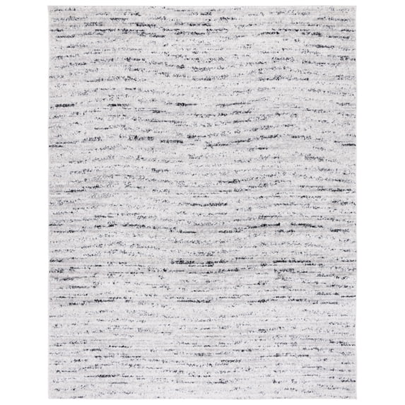 SAFAVIEH Adirondack Linnette Abstract Runner Rug, Ivory/Silver, 2'6" x 20'