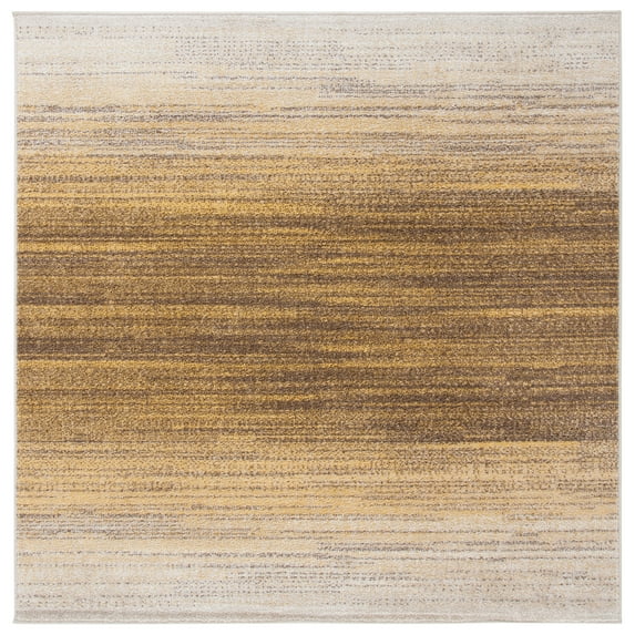 SAFAVIEH Adirondack Maris Abstract Area Rug, Gold/Ivory, 6' x 6' Square