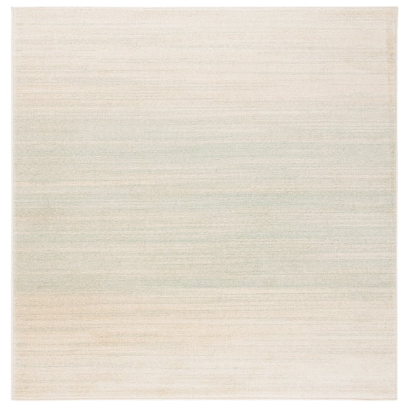 SAFAVIEH Adirondack Maris Abstract Area Rug, Green/Ivory, 6' x 6' Square