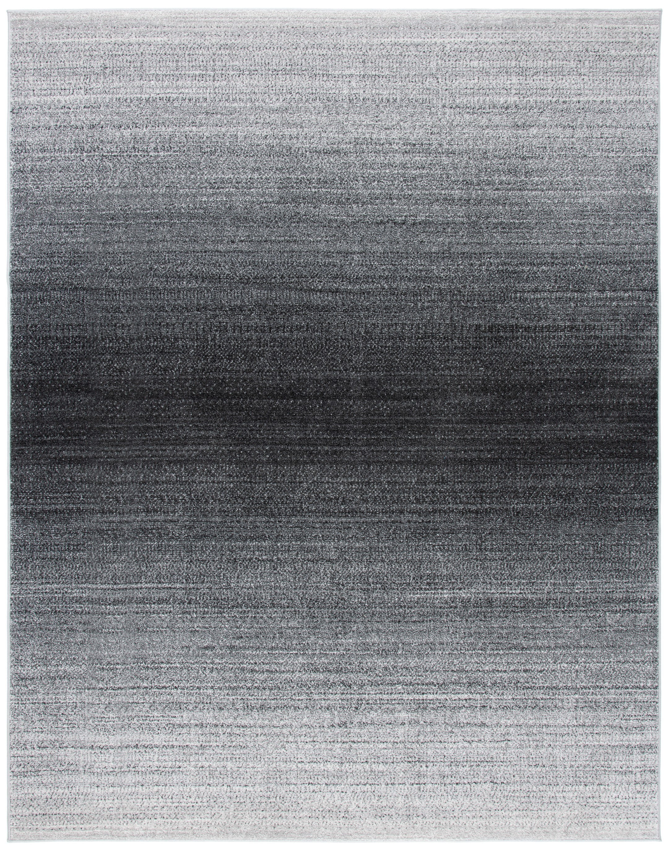 Grey and Dark Grey Ombre 11' x 15' Area Rug