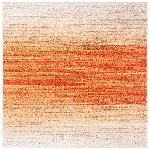 SAFAVIEH Adirondack Maris Abstract Area Rug, Orange/Red, 8' x 8' Square