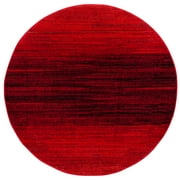 SAFAVIEH Adirondack Maris Abstract Area Rug, Red/Black, 4' x 4' Round