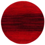 SAFAVIEH Adirondack Maris Abstract Area Rug, Red/Black, 6' x 6' Round