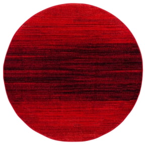 SAFAVIEH Adirondack Maris Abstract Area Rug, Red/Black, 6' x 6' Round