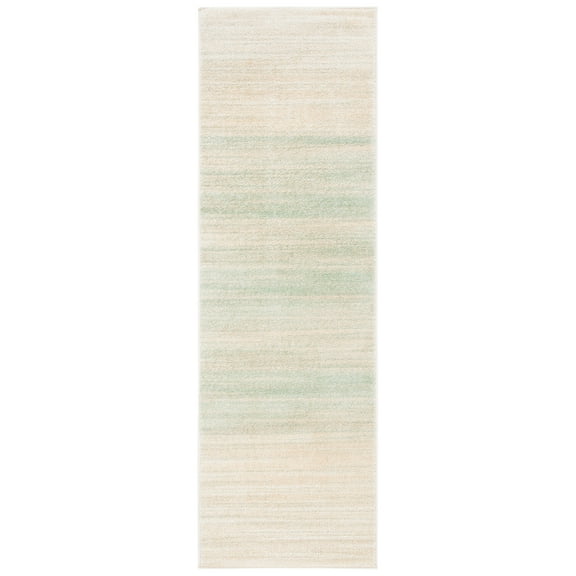 SAFAVIEH Adirondack Maris Abstract Runner Rug, Green/Ivory, 2'6" x 12'