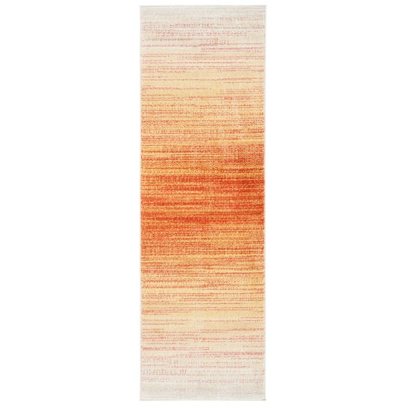SAFAVIEH Adirondack Maris Abstract Runner Rug, Orange/Red, 2'6" x 14'