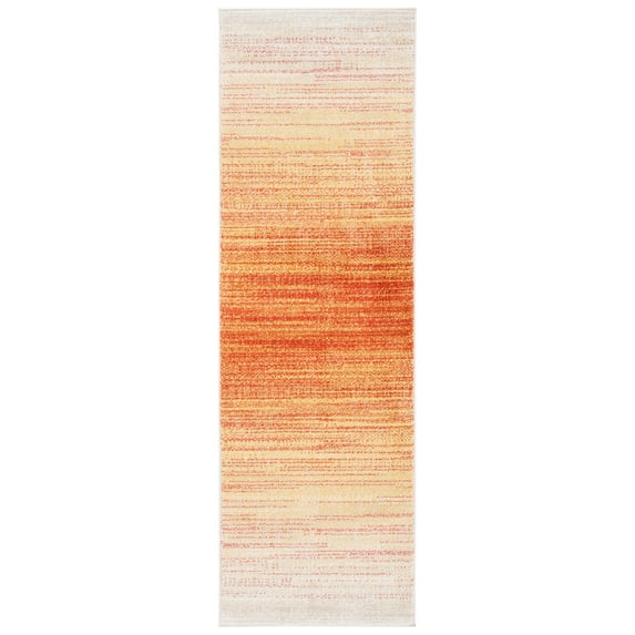 SAFAVIEH Adirondack Maris Abstract Runner Rug, Orange/Red, 2'6" x 14'
