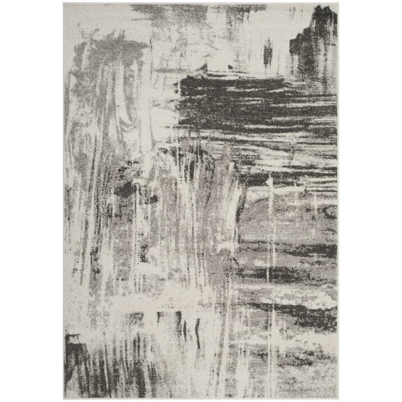 SAFAVIEH Adirondack Matilda Abstract Area Rug, Ivory/Grey, 11' x 15'