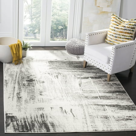 SAFAVIEH Adirondack Matilda Abstract Area Rug, Ivory/Grey, 5'1" x 7'6"