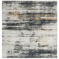 thumbnail image 1 of SAFAVIEH Adirondack Melva Distressed Area Rug, Light Grey/Black, 6' x 6' Square, 1 of 11