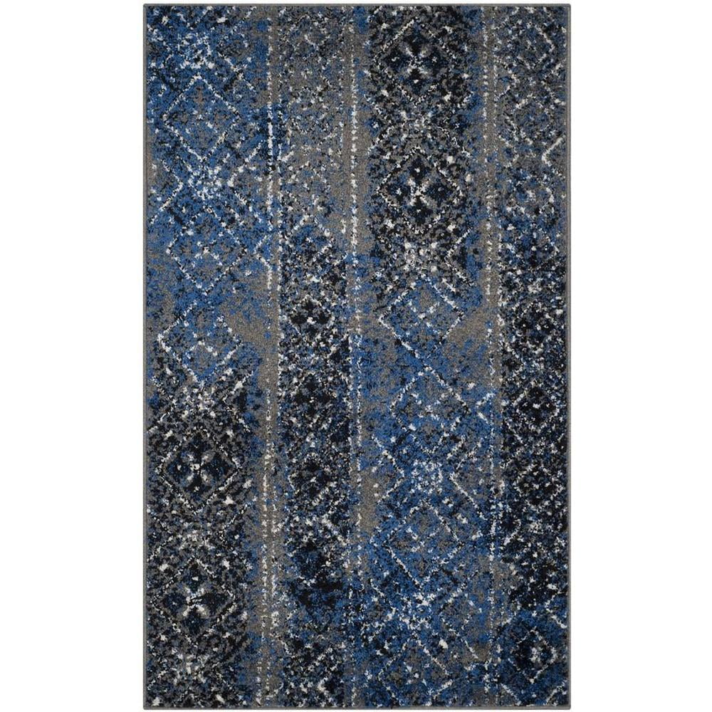 SAFAVIEH Adirondack Montague Geometric Area Rug, Silver/Multi, 3' x 5'