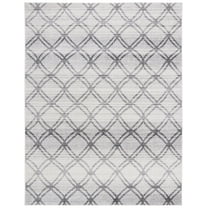 SAFAVIEH Adirondack Rhona Geometric Area Rug, Silver/Charcoal, 9' x 12'