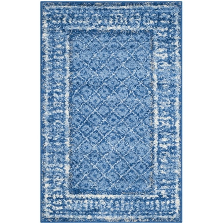 SAFAVIEH Adirondack Royston Geometric Area Rug, Light Blue/Dark Blue, 2'6" x 4'
